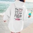 My Heart Is On That Field Ball Gigi Baseball Mom Women Hoodie Back Print My Heart Is On That Field Ball Gigi Baseball Mom Women Hoodie Back Print