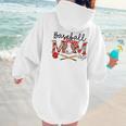 Leopard Baseball Mom Game Day Vibes Mother's Day Women Hoodie Back Print Leopard Baseball Mom Game Day Vibes Mother's Day Women Hoodie Back Print