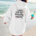 Loud & Proud Baseball Mom Women Hoodie Back Print