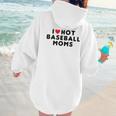 I Love Hot Baseball Moms Red Heart Women Hoodie Back Print I Love Hot Baseball Moms Red Heart Women Hoodie Back Print