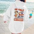 Loves Bat And His Momma Baseball Mom Women Hoodie Back Print Loves Bat And His Momma Baseball Mom Women Hoodie Back Print