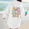 In My Mom Of Ballers Era Groovy Volleyball Baseball Mom Cute Women Hoodie Back Print