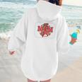 Mom Of Both Baseball Mom Mommy Premium Women Hoodie Back Print