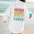 Moms Against Baseball Pants Baseball Mom Mother Women Hoodie Back Print