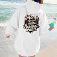 Moms Against Baseball Pants Baseball Mom Premium Tri-Blend Women Hoodie Back Print