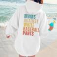 Moms Against Baseball Pants Baseball Mom Retro Women Hoodie Back Print Moms Against Baseball Pants Baseball Mom Retro Women Hoodie Back Print