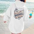 Ohio Baseball Mom Women Hoodie Back Print