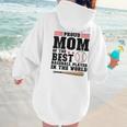 Proud Mom Of An Awesome Baseball Baseball Mom Women Hoodie Back Print