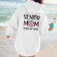 Proud Senior Baseball Mom Senior 2024 Class Leopard Game Day Women Hoodie Back Print Proud Senior Baseball Mom Senior 2024 Class Leopard Game Day Women Hoodie Back Print