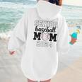 Senior Baseball Mom Class Of 2024 Senior Mom Game Day Women Hoodie Back Print