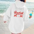 Somebody's Loud Mouth Baseball Mom Mama Premium Women Hoodie Back Print