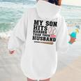 My Son Hits Harder Than Your Husband Baseball Mom Women Hoodie Back Print My Son Hits Harder Than Your Husband Baseball Mom Women Hoodie Back Print