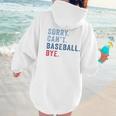 Sorry Can't Baseball Bye Baseball Mom Men Women Kids Premium Women Hoodie Back Print Sorry Can't Baseball Bye Baseball Mom Men Women Kids Premium Women Hoodie Back Print