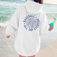 Spring 2024 Season Cute Baseball Mom All Day Everyday Women Hoodie Back Print Spring 2024 Season Cute Baseball Mom All Day Everyday Women Hoodie Back Print