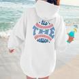 Spring 2024 Season Cute Baseball Mom It Is The Season Women Hoodie Back Print