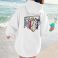 T-Ball Mimi Baseball Mom Game Day Women Hoodie Back Print