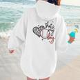 That's My Boy Leopard Heart Baseball Mom Women Hoodie Back Print That's My Boy Leopard Heart Baseball Mom Women Hoodie Back Print