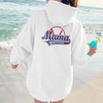 Vintage Baseball Mom Of The Rookies Women Hoodie Back Print