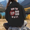 Baseball Ban The Wave Baseball Mom Player Coach Fan Women Hoodie Back Print Baseball Ban The Wave Baseball Mom Player Coach Fan Women Hoodie Back Print