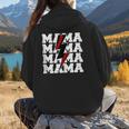 Baseball Mama Baseball Mom Women Hoodie Back Print