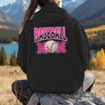 BASEBALL MOM BREAST CANCER RIBBON PINK SPORTS MOM Women Hoodie Back Print BASEBALL MOM BREAST CANCER RIBBON PINK SPORTS MOM Women Hoodie Back Print