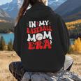 In My Baseball Mom Era Cute Groovy Baseball Women Hoodie Back Print