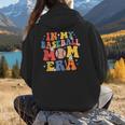 In My Baseball Mom Era Cute Mommy Groovy Women Hoodie Back Print
