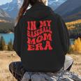 In My Baseball Mom Era Red Women Hoodie Back Print