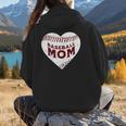 Baseball Mom Heart Love Mother's Day Game Day Support Women Hoodie Back Print Baseball Mom Heart Love Mother's Day Game Day Support Women Hoodie Back Print