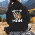 Baseball Mom Leopard Heart Matching Family Women Hoodie Back Print