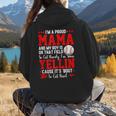 Baseball Mom Mama Baseball Lover Sport Mother's Day Women Hoodie Back Print