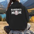 Baseball MOM Mother's Day Baseball Game Cheer Mom Women Hoodie Back Print