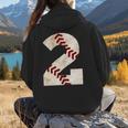 Baseball Mom Baseball Parent Number Two Baseball Gear 2 Women Hoodie Back Print Baseball Mom Baseball Parent Number Two Baseball Gear 2 Women Hoodie Back Print