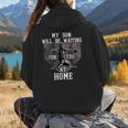 Baseball Mom My Son Will Be Waiting For You At Home Women Hoodie Back Print