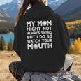 Baseball Mom Swing Watch Mouth Baseball Boy Women Hoodie Back Print Baseball Mom Swing Watch Mouth Baseball Boy Women Hoodie Back Print