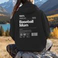 Baseball Mom Graphic Tees For Women Women Hoodie Back Print