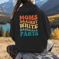 Baseball Moms Against Baseball Pants Groovy Softball Women Hoodie Back Print Baseball Moms Against Baseball Pants Groovy Softball Women Hoodie Back Print