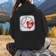 Bleached Custom Baseball Mom Number 55 Heart For Mom Women Hoodie Back Print