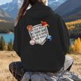 My Boy Might Not Always Swing But I Do Baseball Mom Mama Son Women Hoodie Back Print