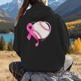 Breast Cancer Awareness Baseball Mom Women Hoodie Back Print Breast Cancer Awareness Baseball Mom Women Hoodie Back Print