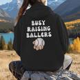 Busy Raising Ballers Baseball Mom Groovy Mother Day Women Hoodie Back Print Busy Raising Ballers Baseball Mom Groovy Mother Day Women Hoodie Back Print