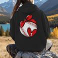 Custom Baseball Mom Number 7 Heart For Mom Mommy Women Hoodie Back Print