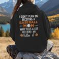 I Didn't Plan On Becoming a Baseball Mom Women Hoodie Back Print