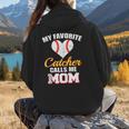 My Favorite Catcher Calls Me Mom Catcher Baseball Mom Heart Women Hoodie Back Print My Favorite Catcher Calls Me Mom Catcher Baseball Mom Heart Women Hoodie Back Print