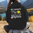 My Favorite Player Calls Me Stepmom Softball Baseball Mom Women Hoodie Back Print