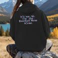 It's Me Hi I'm The Baseball Mom It's Me For Women Women Hoodie Back Print