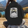 Leopard Messy Bun Mom Mother's Day Baseball Mommy Women Hoodie Back Print Leopard Messy Bun Mom Mother's Day Baseball Mommy Women Hoodie Back Print