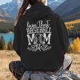 Living That Baseball Mom Life Sporty Humor Women Hoodie Back Print