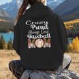 Loud And Proud Baseball Mom Messy Bun 2024 Women Hoodie Back Print