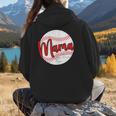 Mama Baseball Mom Women Hoodie Back Print